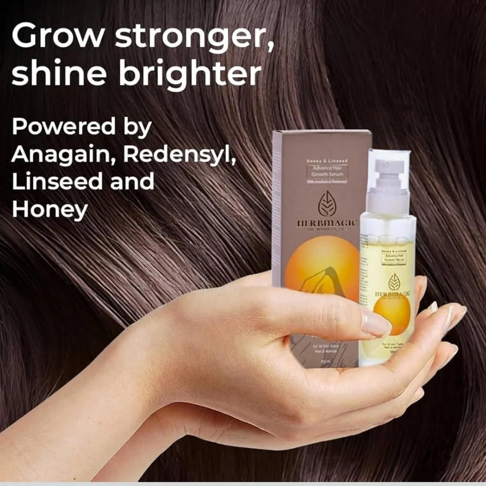 Indian Beauty HERBMAGIC Natural Advanced Hair Growth Serum